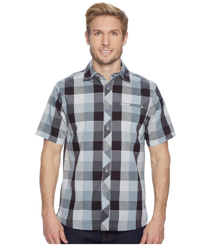 Smartwool Everyday Exploration Retro Plaid Short Sleeve Shirt (light Gray) Men's Clothing