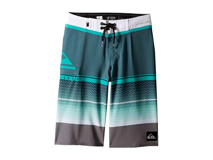 Quiksilver Kids Highline Slab Boardshorts (big Kids) (atlantic Deep) Boy's Swimwear