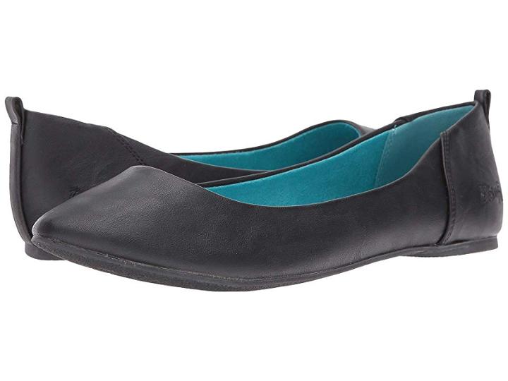 Blowfish Nice (black Strike Pu) Women's Flat Shoes