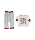 Mud Pie Up To Snow Good Pants Set (infant) (gray) Boy's Active Sets