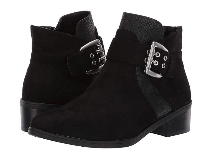Bella-vita Honor Ii (black Super Suede Snake) Women's 1-2 Inch Heel Shoes