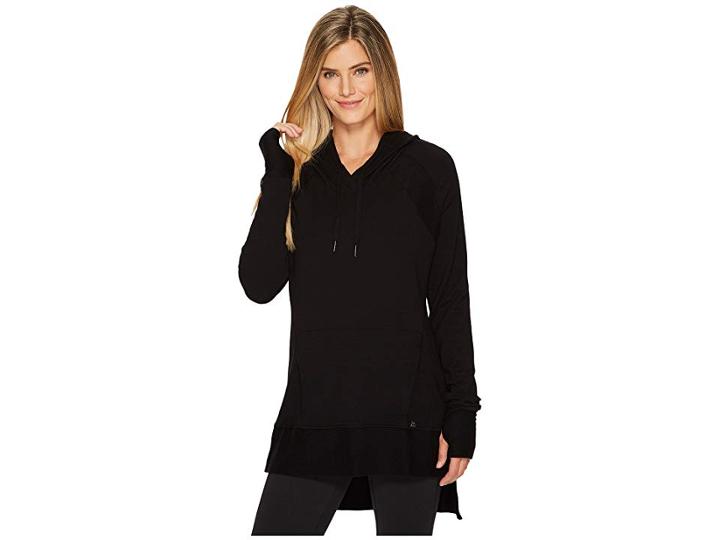 Eleven By Venus Williams Epitome Hoodie Tunic (black) Women's Sweatshirt