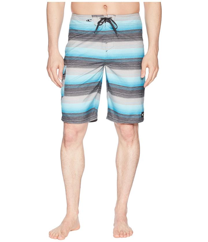 O'neill Santa Cruz Stripe Boardshorts (ocean) Men's Swimwear