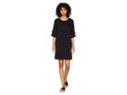 Kensie Drapey French Terry Dress Ks8k8295 (black) Women's Dress