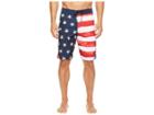 O'neill Superfreak Scallop Superfreak Series Boardshorts (red/white/blue) Men's Swimwear