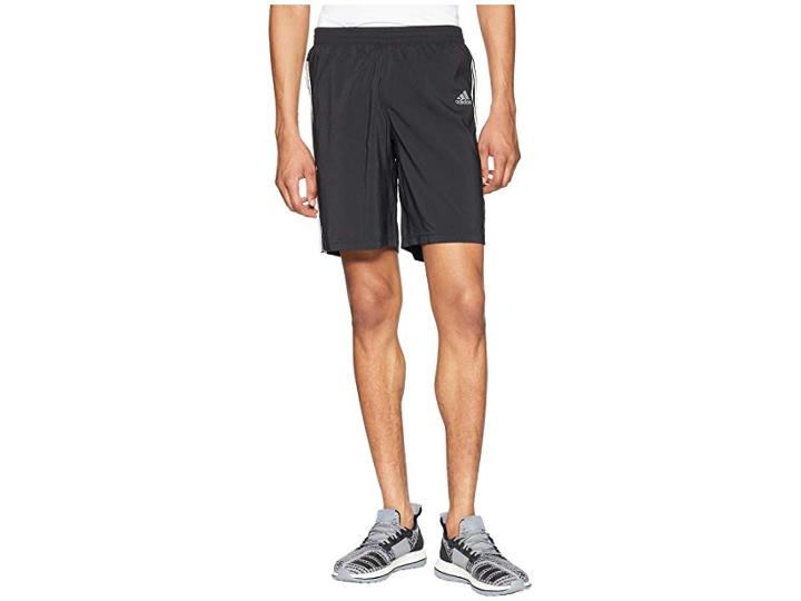 Adidas Running 3-stripes 9 Run Shorts (black/white) Men's Shorts