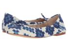 Sam Edelman Felicia (blue Multi Ikat Geo Print Fabric) Women's Flat Shoes
