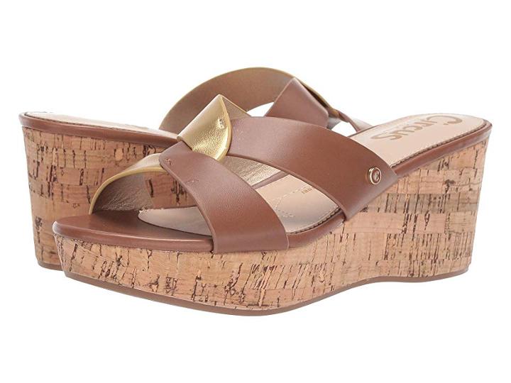Circus By Sam Edelman Riviera (saddle/dark Gold Smooth Atanado Veg/new Metal Grain) Women's Shoes