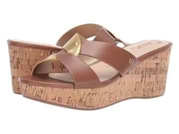 Circus By Sam Edelman Riviera (saddle/dark Gold Smooth Atanado Veg/new Metal Grain) Women's Shoes
