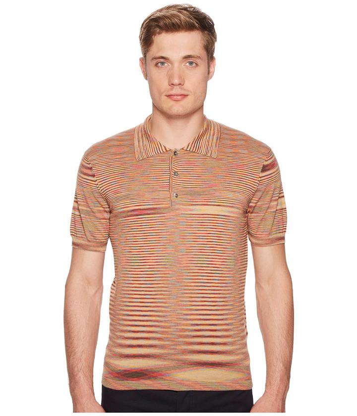 Missoni Fiammato Polo (sunset) Men's Clothing