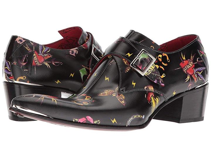 Jeffery-west Ink Double Monk Shoe (black) Men's Shoes