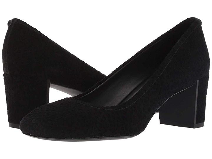 Donald J Pliner Corin (black Leopard Suede) Women's Shoes