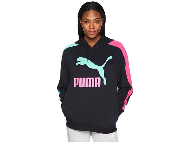 Puma Classics Logo T7 Hoodie (cotton Black 2) Women's Sweatshirt