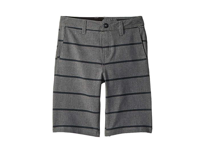 Volcom Kids Frickin Snt Mix Shorts (big Kids) (gunmetal Grey) Boy's Shorts