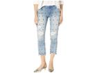 Juicy Couture Denim Dome Stud Embellished Boyfriend Jeans (smith Wash) Women's Jeans