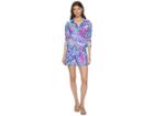 Lilly Pulitzer Skipper Romper (multi Fantasy Garden) Women's Jumpsuit & Rompers One Piece