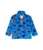 Hatley Kids Silhouette Dino Fuzzy Fleece Jacket (toddler/little Kids/big Kids) (blue) Boy's Coat