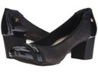 Anne Klein Guardian (dark Blue/gold Multi Fabric) High Heels