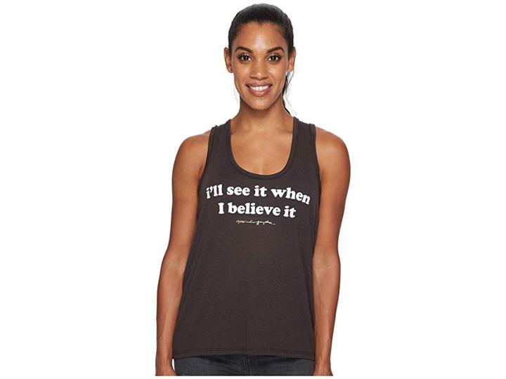 Spiritual Gangster See It Believe It Double Scoop (vintage Black) Women's Sleeveless