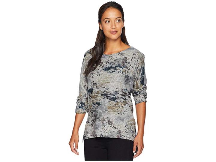 Nally & Millie Abstract Print Boxy Tunic (multi) Women's Blouse