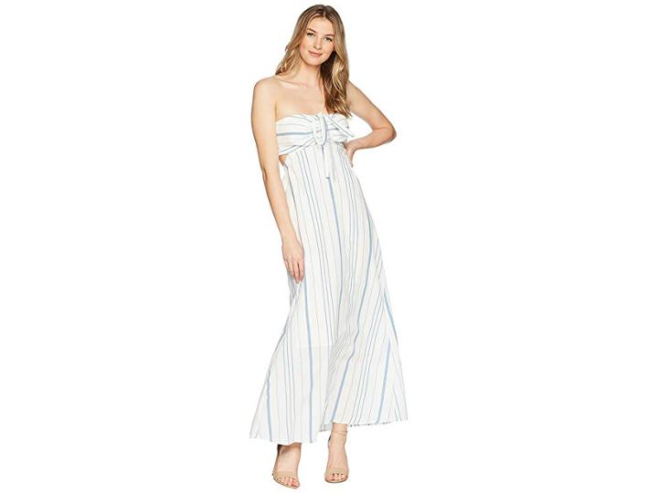 1.state Cinched Bodice Maxi Dress (antique White) Women's Dress