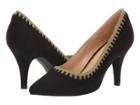 Athena Alexander Saint Denis Heel (black/olive Suede) Women's Shoes