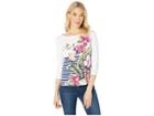 Tommy Bahama Kahuna Cascade 3/4 Sleeve Tee (white) Women's T Shirt