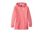 Nike Kids Nsw Vintage Pullover Hoodie (little Kids/big Kids) (pink Nebula/sail) Girl's Clothing