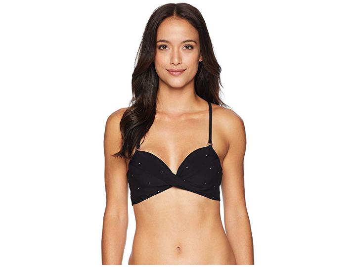 Robin Piccone Jennie Twist Cami Top (black) Women's Swimwear