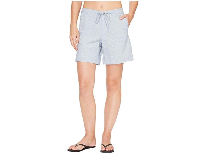 The North Face Destination Shorts (coastal Fjord Blue Stripe (prior Season)) Women's Shorts