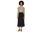 Eileen Fisher Viscose Jersey Drawstring Skirt (black) Women's Skirt