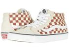 Vans Sk8-mid Reissue ((two-tone Checker) Auburn/classic White) Skate Shoes