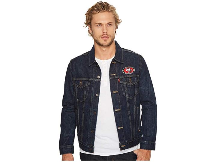 Levi's(r) Mens 49ers Sports Denim Trucker (blue) Men's Coat