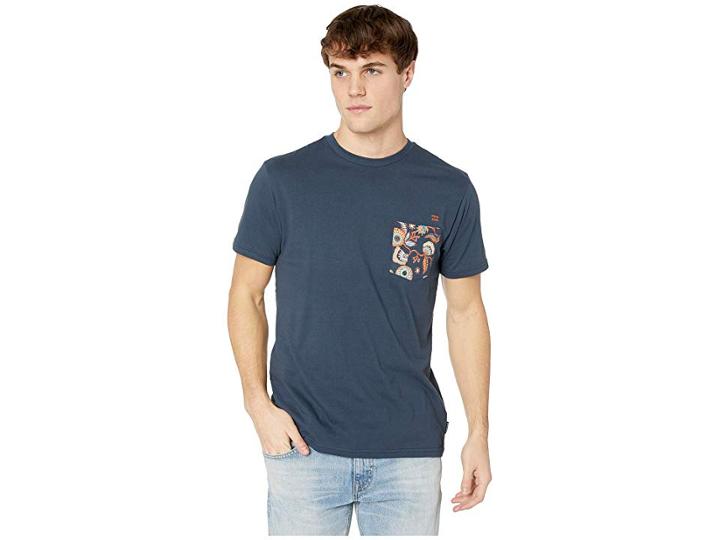 Billabong Team Pocket Short Sleeve (navy) Men's Clothing