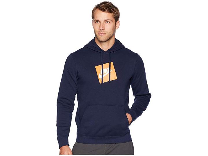 Nike Nsw Hybrid Hoodie Pullover Fleece (obsidian) Men's Sweatshirt