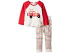 Joules Kids Applique Knit Top And Pants Set (infant) (red Car) Boy's Active Sets