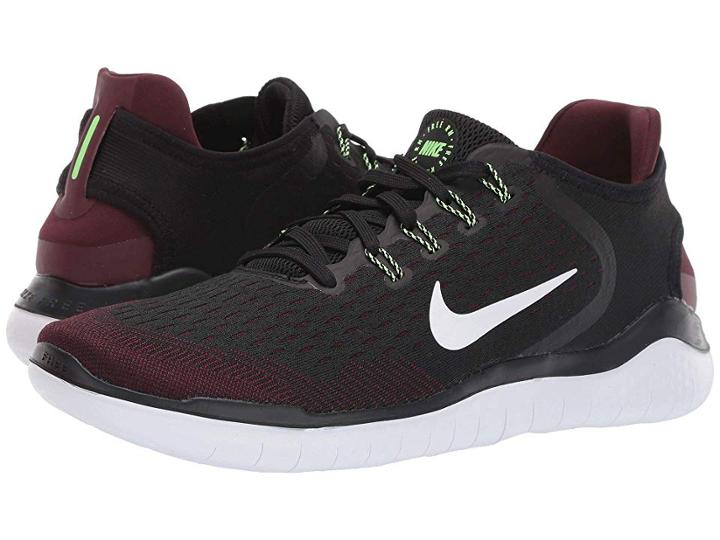 Nike Free Rn 2018 (night Maroon/black/lime Blast) Men's Running Shoes