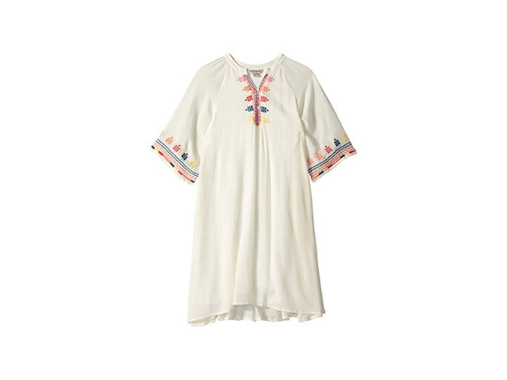 Lucky Brand Kids Roxanne Dress (big Kids) (whisper White) Girl's Dress