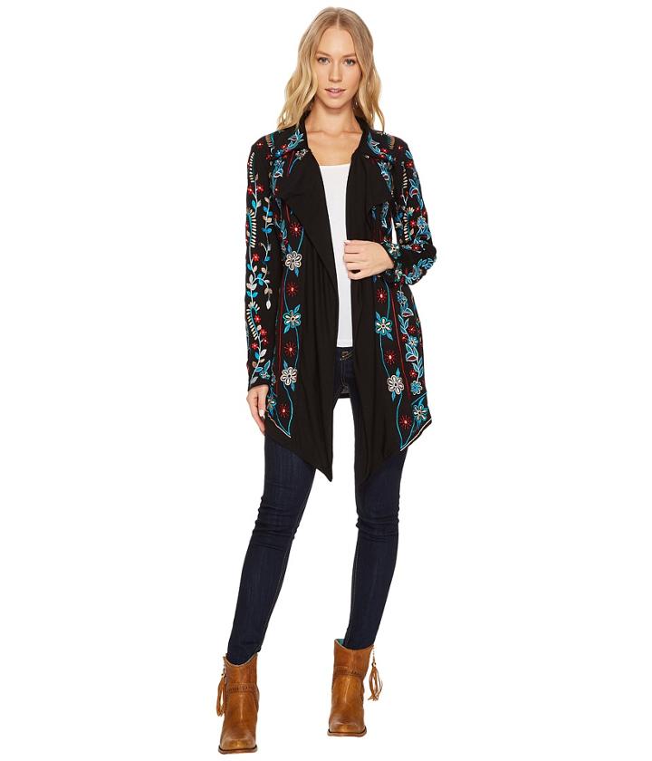 Scully Ceopatra Embroidered Jacket (black) Women's Jacket