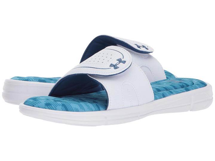 Under Armour Ignite Edge Viii Sl (white/canoe Blue/moroccan Blue) Women's Sandals