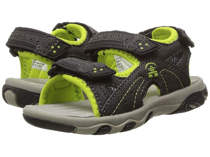 Kamik Kids Lobster (toddler) (black/lime) Boys Shoes