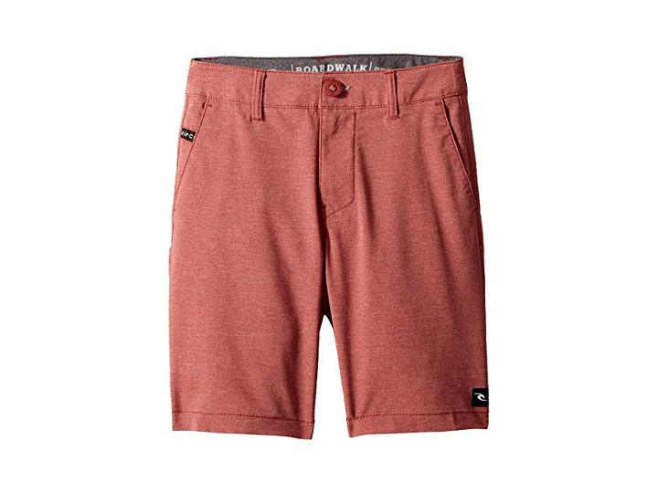 Rip Curl Kids Mirage Phase Boardwalk Shorts (big Kids) (red) Boy's Shorts