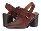 Frye Flynn Harness Mule (redwood Vintage Veg Tan) Women's Clog/mule Shoes