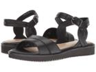 Hush Puppies Briard Quarter Strap (black Leather) Women's Sandals