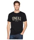 O'neill Register Short Sleeve Screen Tee (black) Men's T Shirt