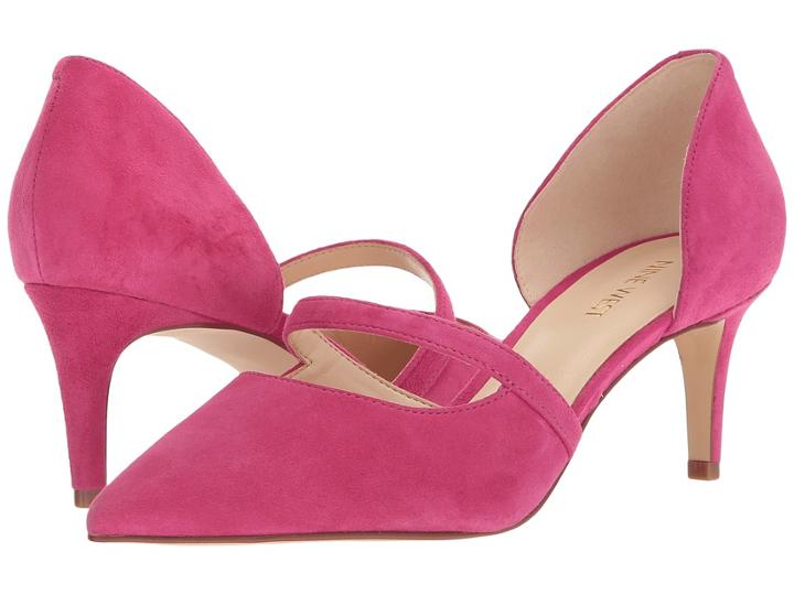 Nine West Sumner Pump (electric Fuchsia Isa Kid Suede) Women's Shoes