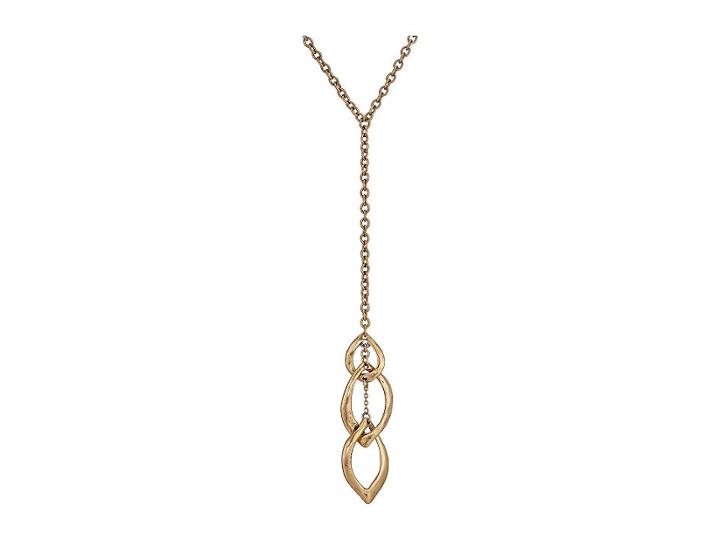 The Sak Linked Petal Y-necklace 26 (gold) Necklace
