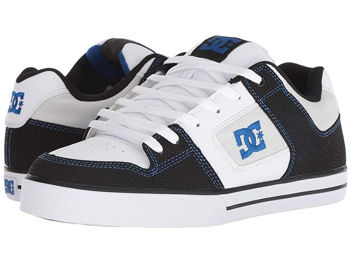 Dc Pure (black/white/blue) Men's Skate Shoes