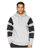 Adidas Originals 3-stripes Hoodie (medium Grey Heather) Men's Sweatshirt