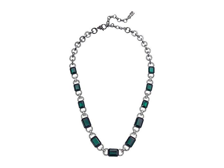 Lauren Ralph Lauren 17 Stone Collar Necklace (green) Necklace